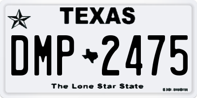 TX license plate DMP2475