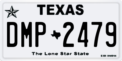 TX license plate DMP2479