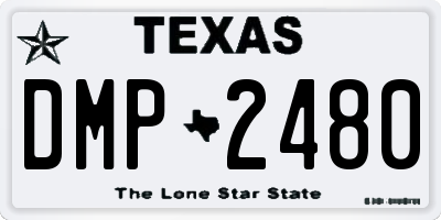 TX license plate DMP2480