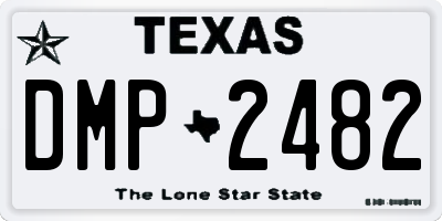 TX license plate DMP2482