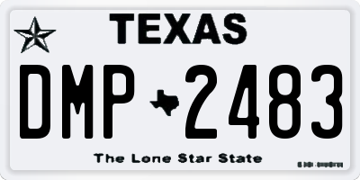 TX license plate DMP2483