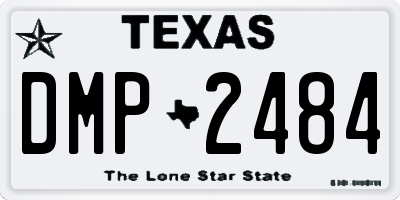 TX license plate DMP2484