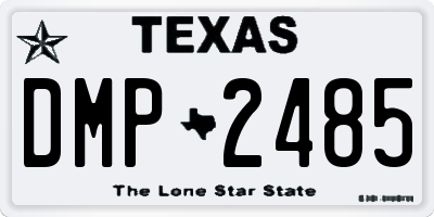 TX license plate DMP2485