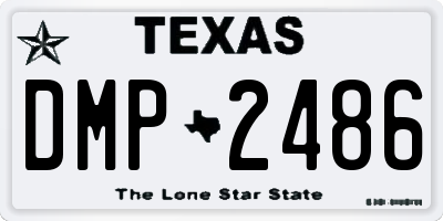 TX license plate DMP2486
