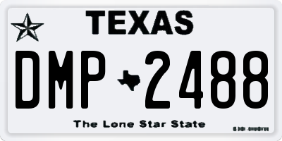 TX license plate DMP2488