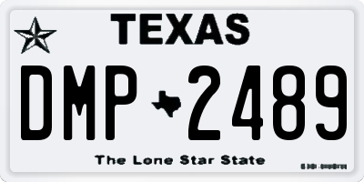 TX license plate DMP2489