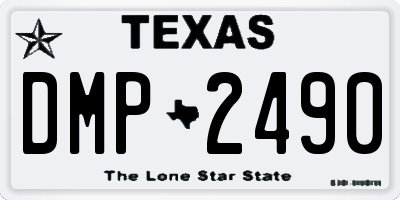 TX license plate DMP2490