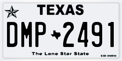 TX license plate DMP2491