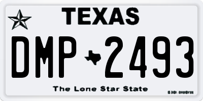 TX license plate DMP2493