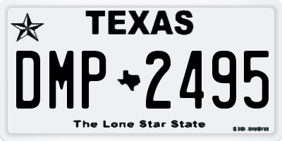 TX license plate DMP2495