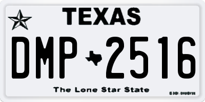 TX license plate DMP2516