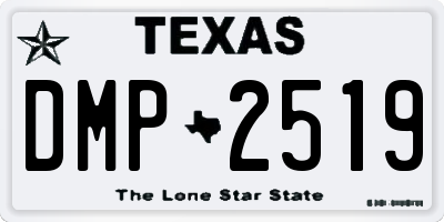 TX license plate DMP2519