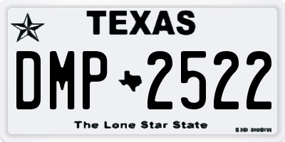 TX license plate DMP2522