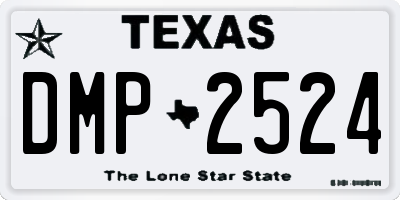 TX license plate DMP2524