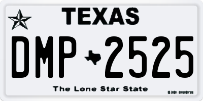 TX license plate DMP2525