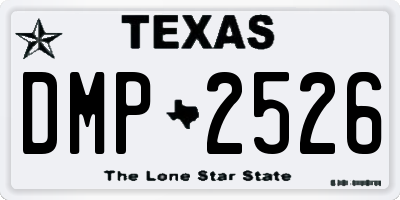 TX license plate DMP2526
