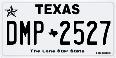 TX license plate DMP2527