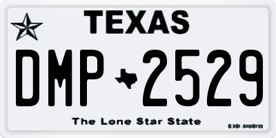 TX license plate DMP2529