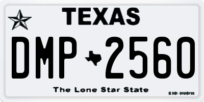 TX license plate DMP2560