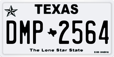 TX license plate DMP2564