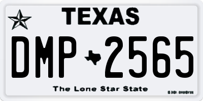 TX license plate DMP2565