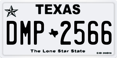 TX license plate DMP2566