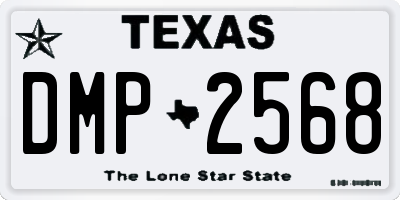 TX license plate DMP2568