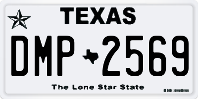 TX license plate DMP2569