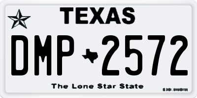 TX license plate DMP2572