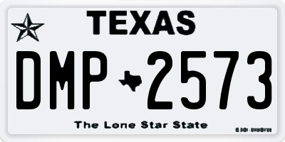 TX license plate DMP2573