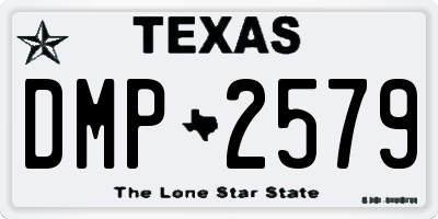 TX license plate DMP2579