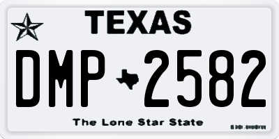 TX license plate DMP2582