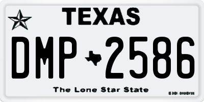 TX license plate DMP2586