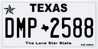 TX license plate DMP2588
