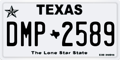 TX license plate DMP2589