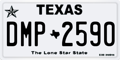 TX license plate DMP2590