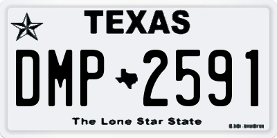 TX license plate DMP2591
