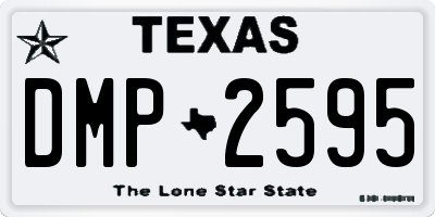 TX license plate DMP2595