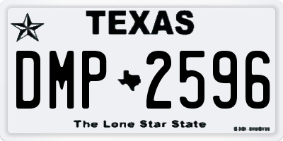 TX license plate DMP2596