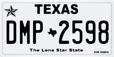 TX license plate DMP2598