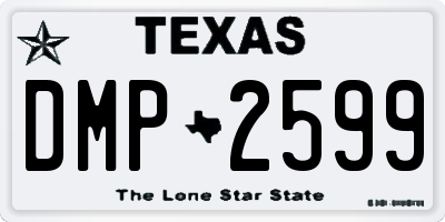 TX license plate DMP2599