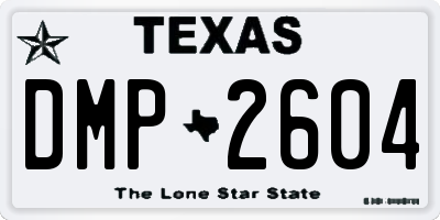 TX license plate DMP2604