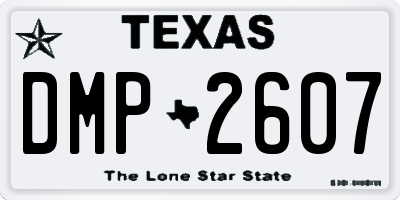 TX license plate DMP2607