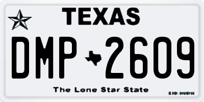 TX license plate DMP2609