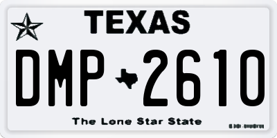 TX license plate DMP2610