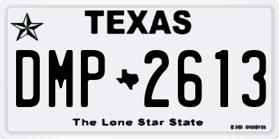 TX license plate DMP2613
