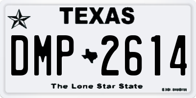 TX license plate DMP2614