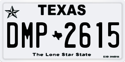 TX license plate DMP2615