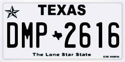 TX license plate DMP2616
