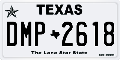 TX license plate DMP2618